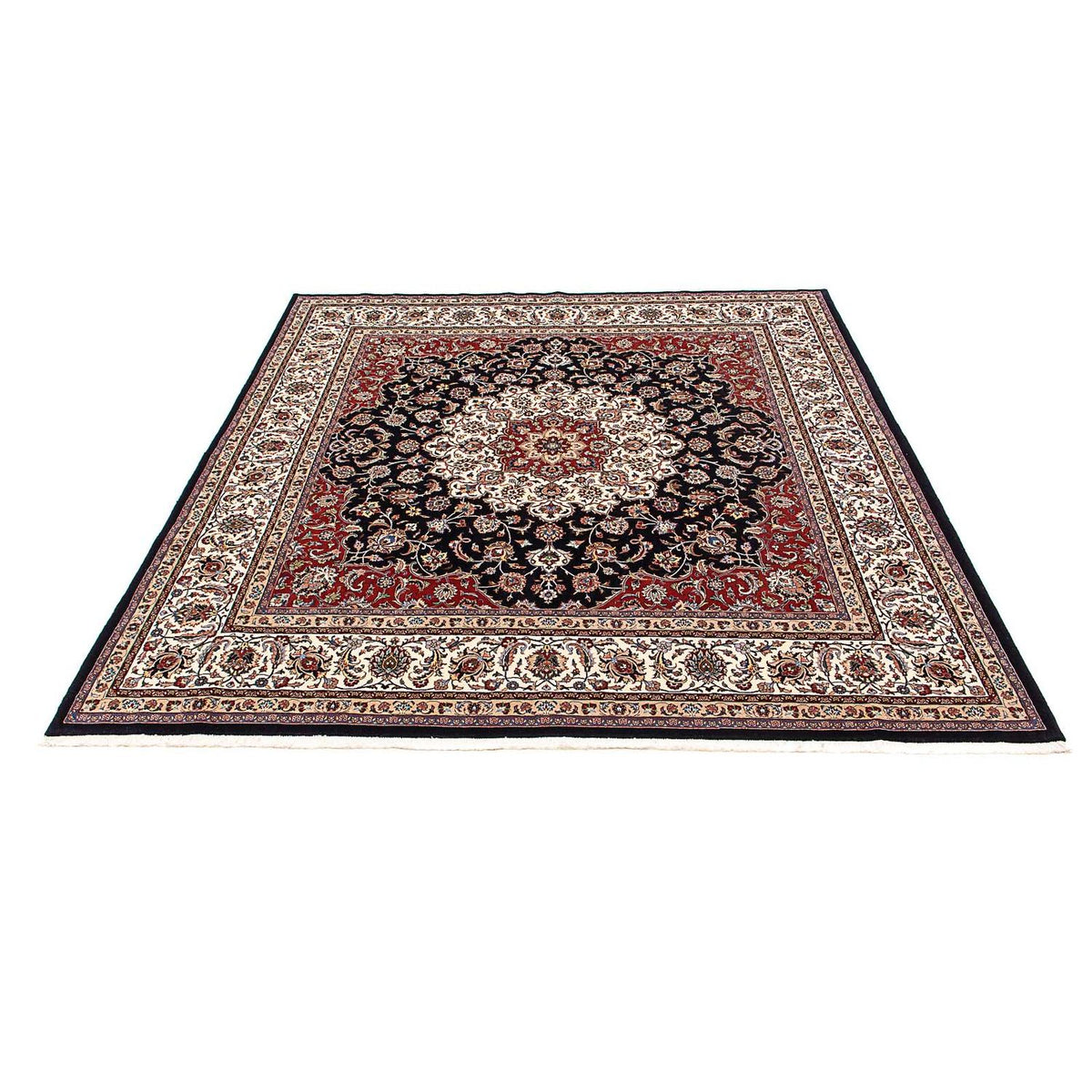 Dywan perski - Klasyczny kwadratowy  - 307 x 300 cm - ciemnoniebieski