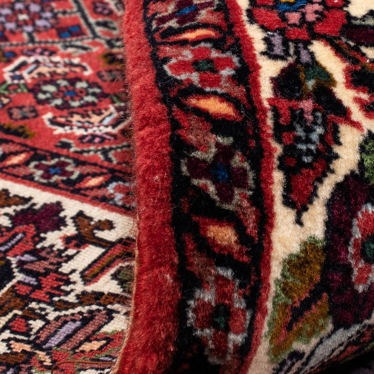 Dywan perski - Bijar - 241 x 172 cm - ciemna czerwień