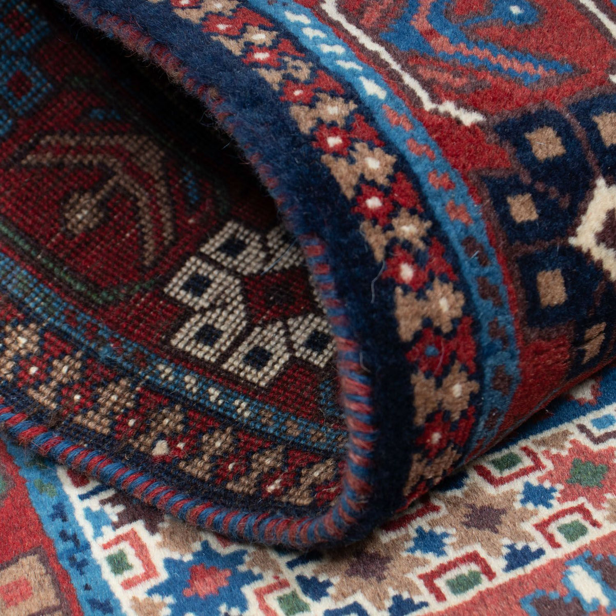 Biegacz Perski dywan - Nomadyczny - 197 x 84 cm - ciemna czerwień