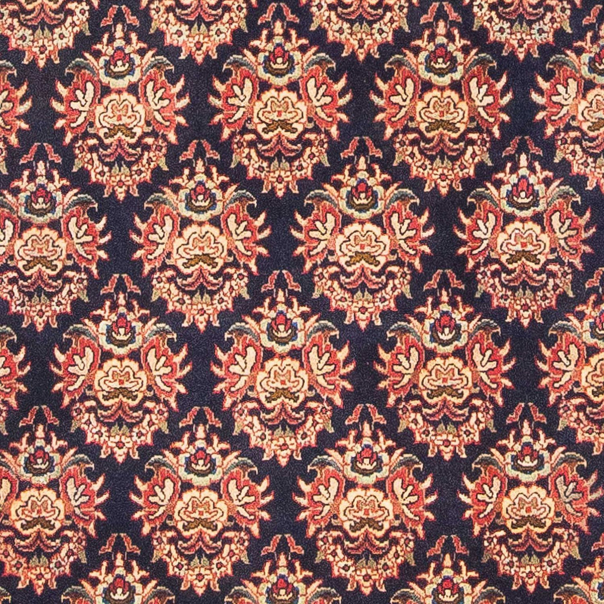 Dywan perski - Bijar kwadratowy  - 107 x 106 cm - ciemnoniebieski