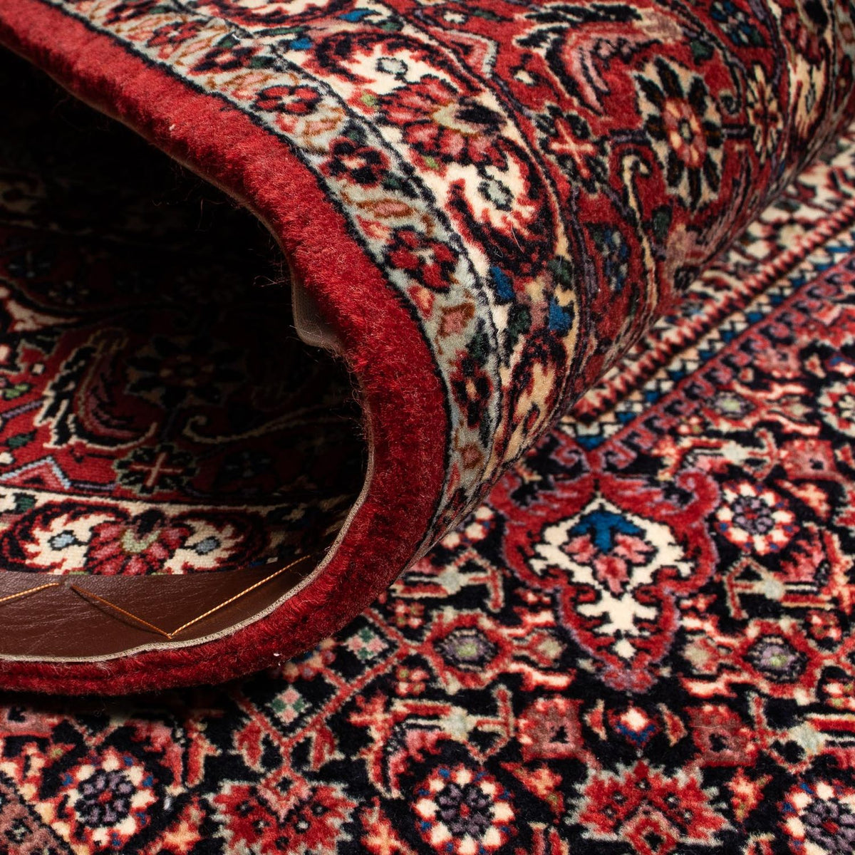 Dywan perski - Bijar - 255 x 205 cm - ciemna czerwień