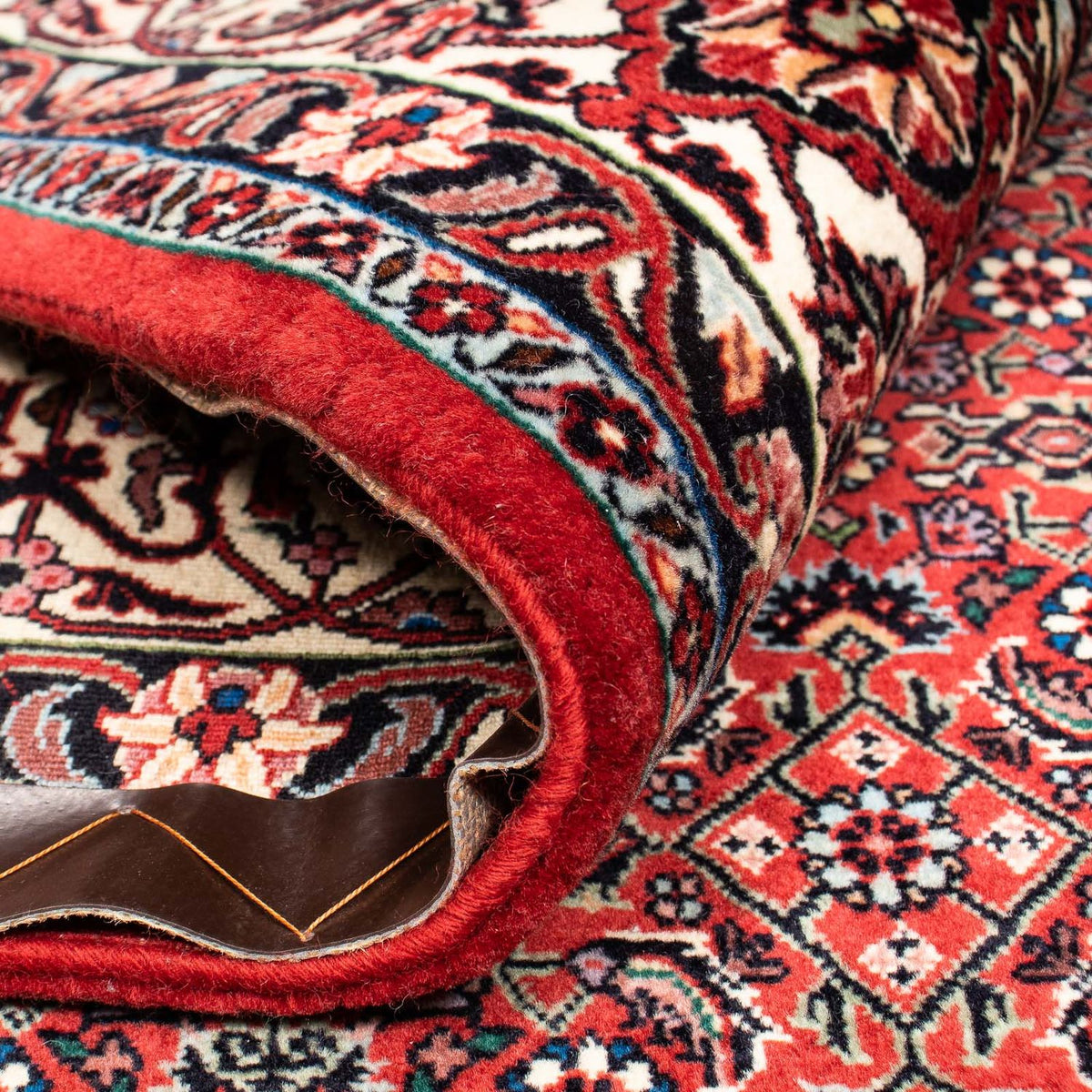 Dywan perski - Bijar - 252 x 205 cm - ciemna czerwień