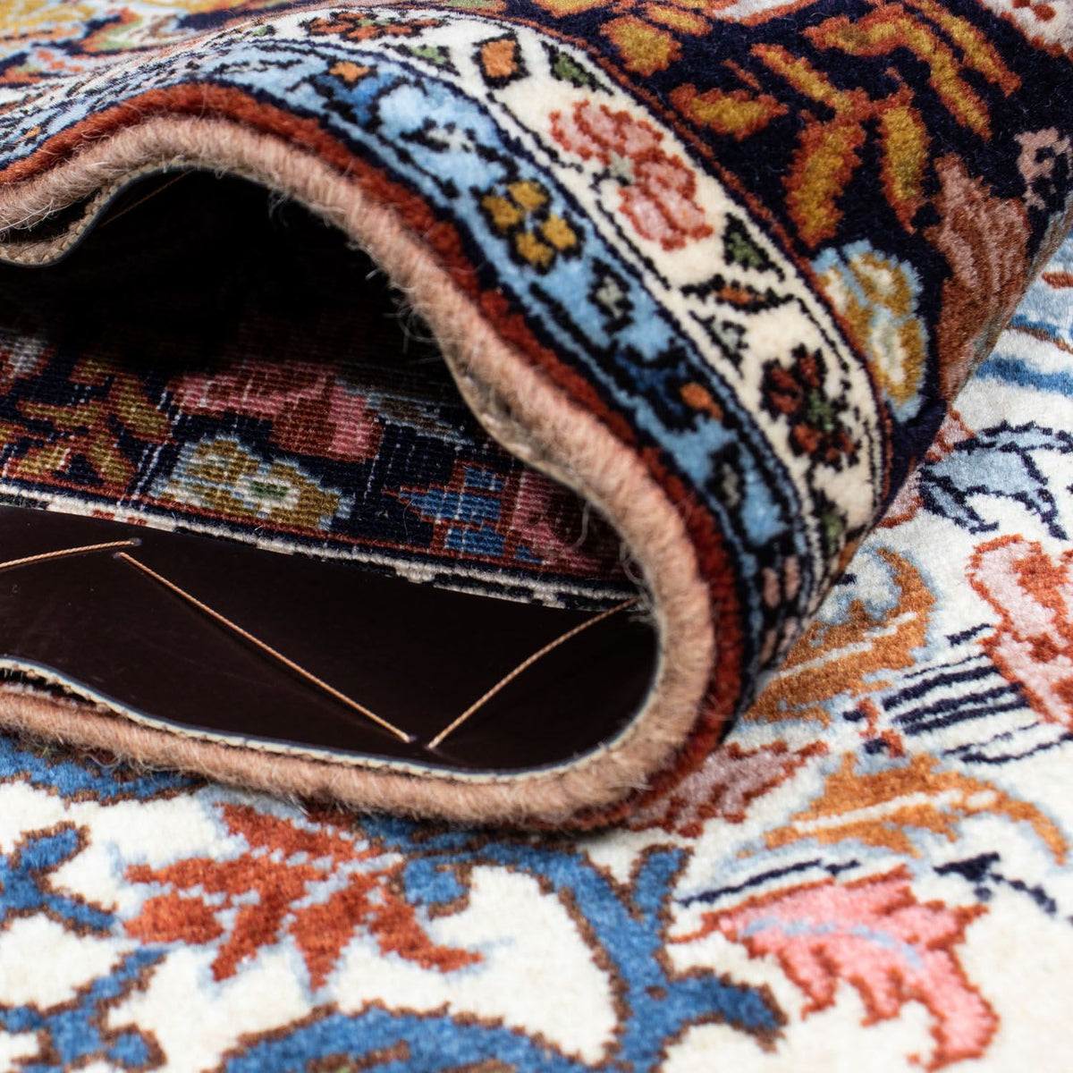 Dywan perski - Bijar - 243 x 135 cm - beżowy