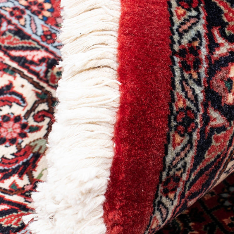 Dywan perski - Bijar okrągły  - 155 x 155 cm - ciemna czerwień