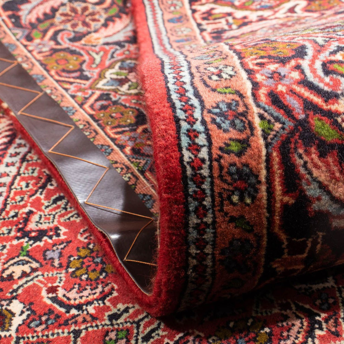 Dywan perski - Bijar - 251 x 173 cm - ciemna czerwień