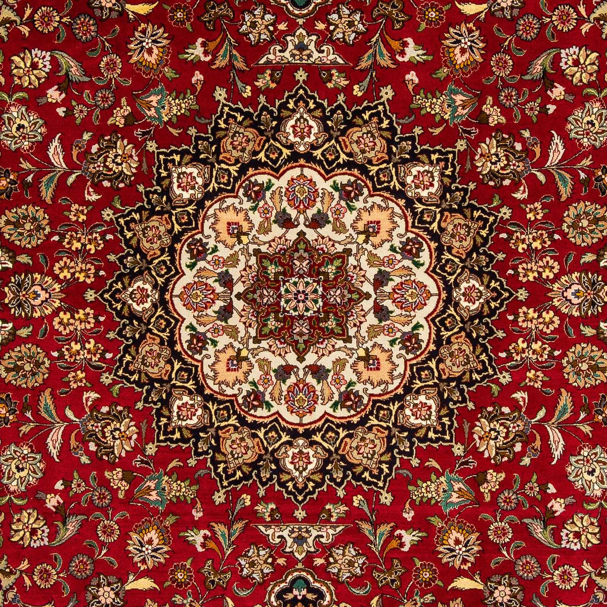 Dywan perski - Tabriz - Królewski - 300 x 202 cm - ciemna czerwień