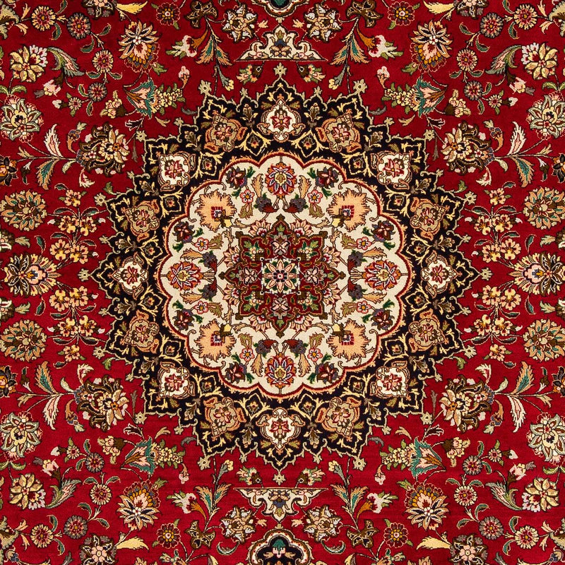 Dywan perski - Tabriz - Królewski - 300 x 202 cm - ciemna czerwień