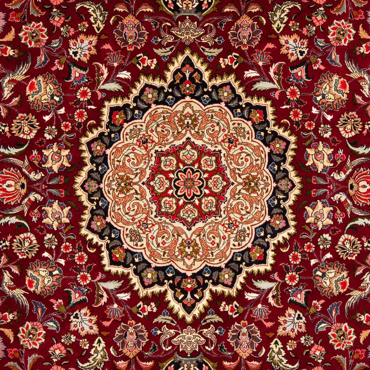 Dywan perski - Tabriz - Królewski - 300 x 202 cm - ciemna czerwień