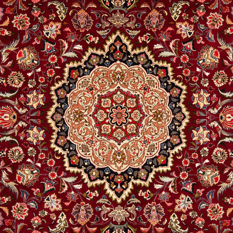 Dywan perski - Tabriz - Królewski - 300 x 202 cm - ciemna czerwień
