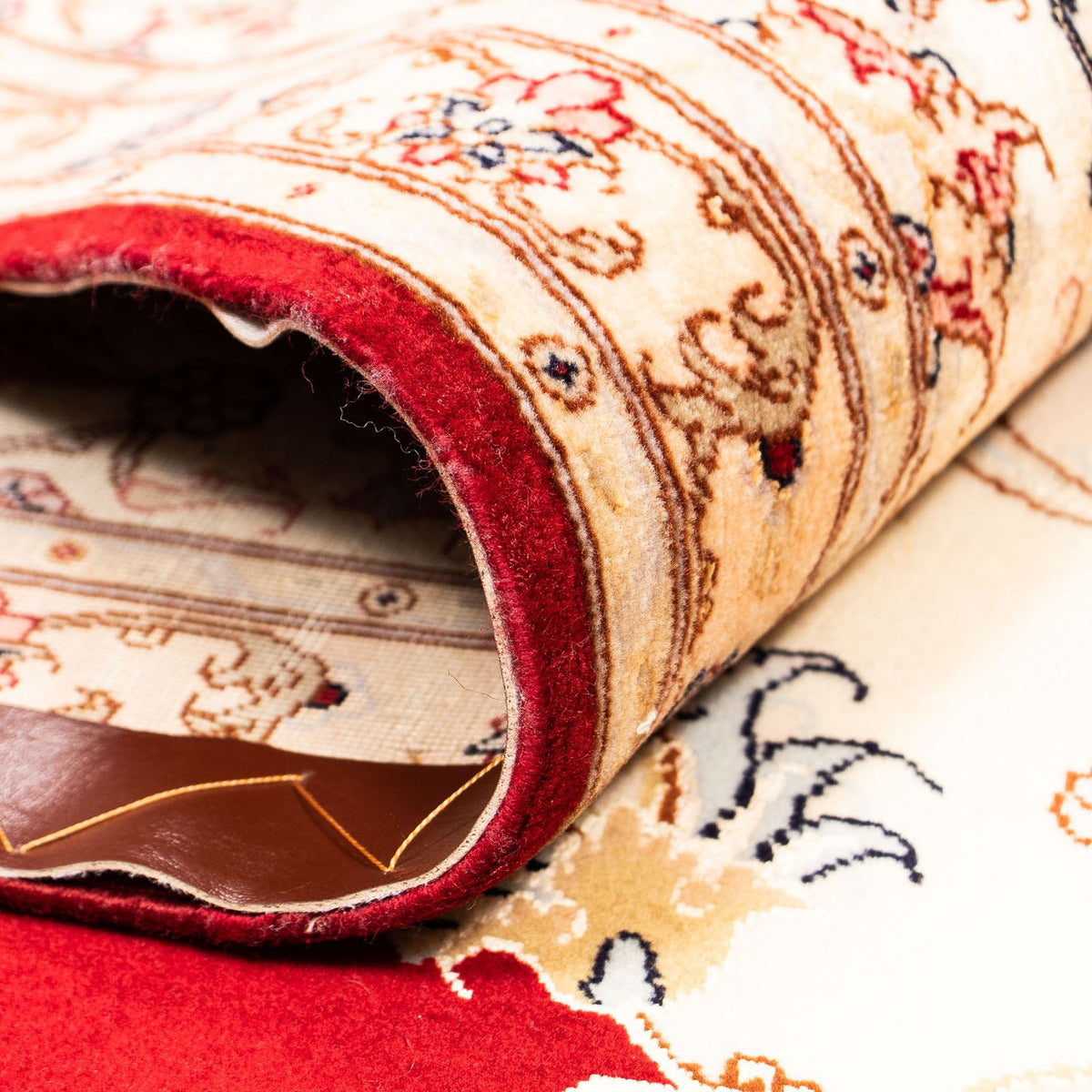 Dywan perski - Tabriz - Królewski - 402 x 298 cm - ciemna czerwień