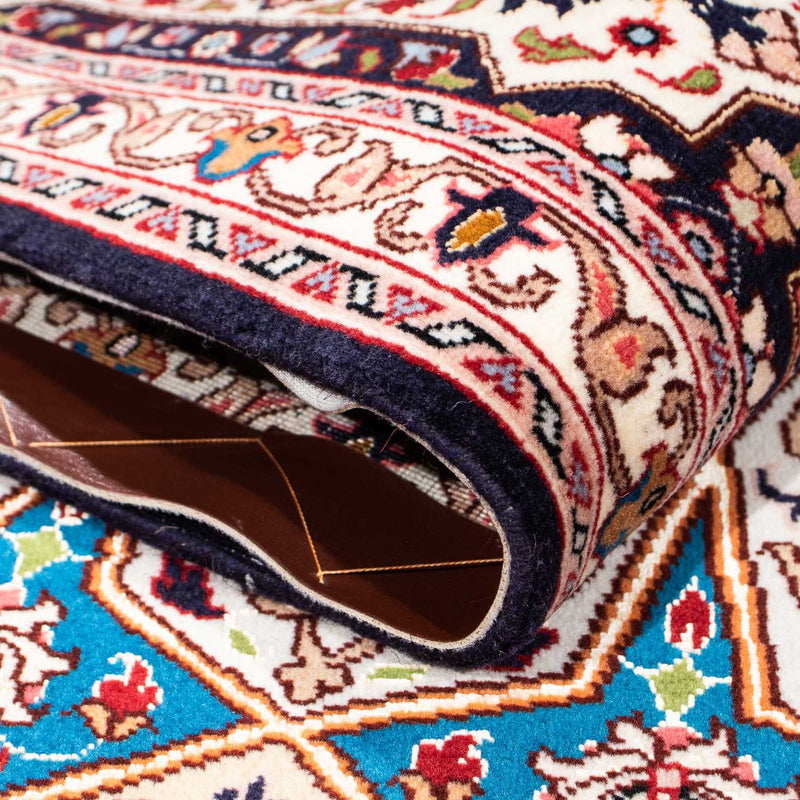 Dywan perski - Tabriz - Królewski - 252 x 167 cm - jasnobrązowy