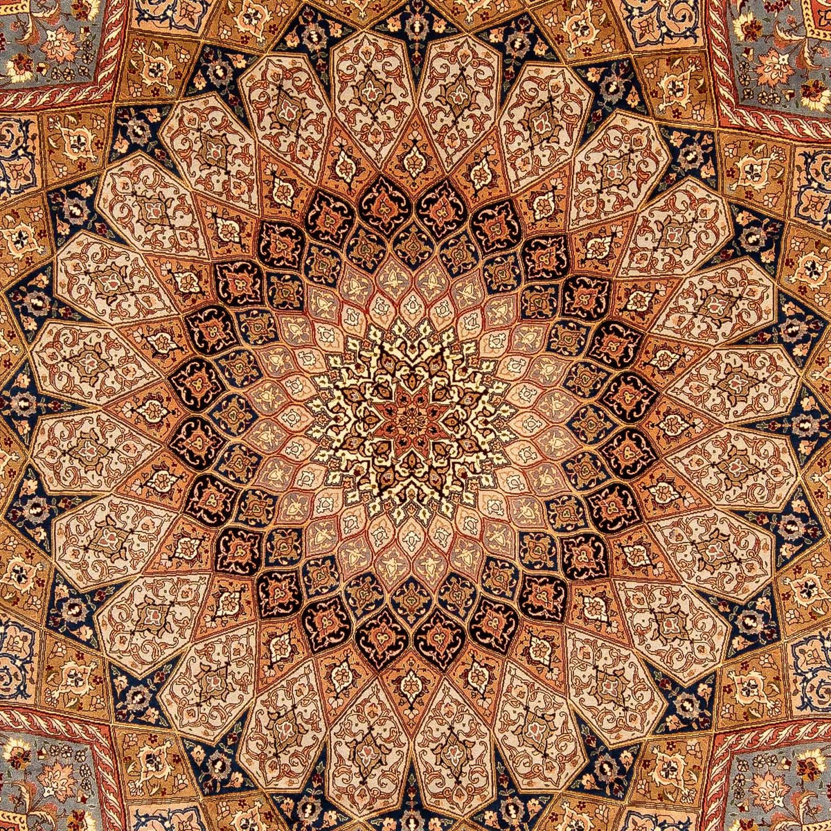 Dywan perski - Tabriz - Królewski - 352 x 252 cm - wielokolorowy
