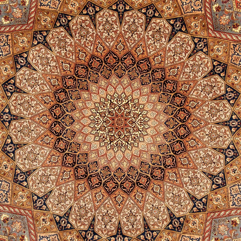 Dywan perski - Tabriz - Królewski - 352 x 252 cm - wielokolorowy
