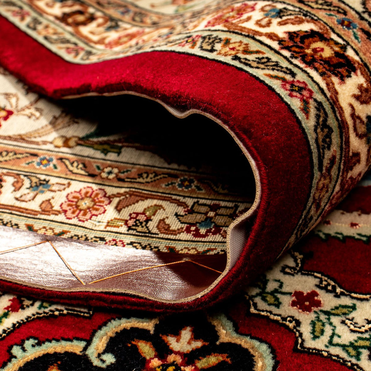 Dywan perski - Tabriz - Królewski - 348 x 252 cm - ciemna czerwień