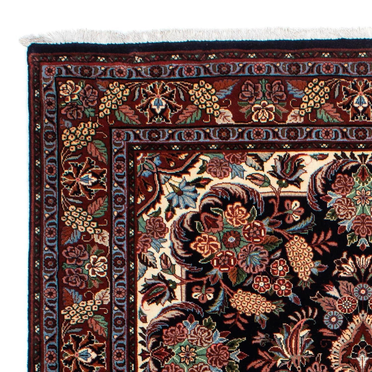 Dywan perski - Bijar - 210 x 133 cm - ciemnoniebieski