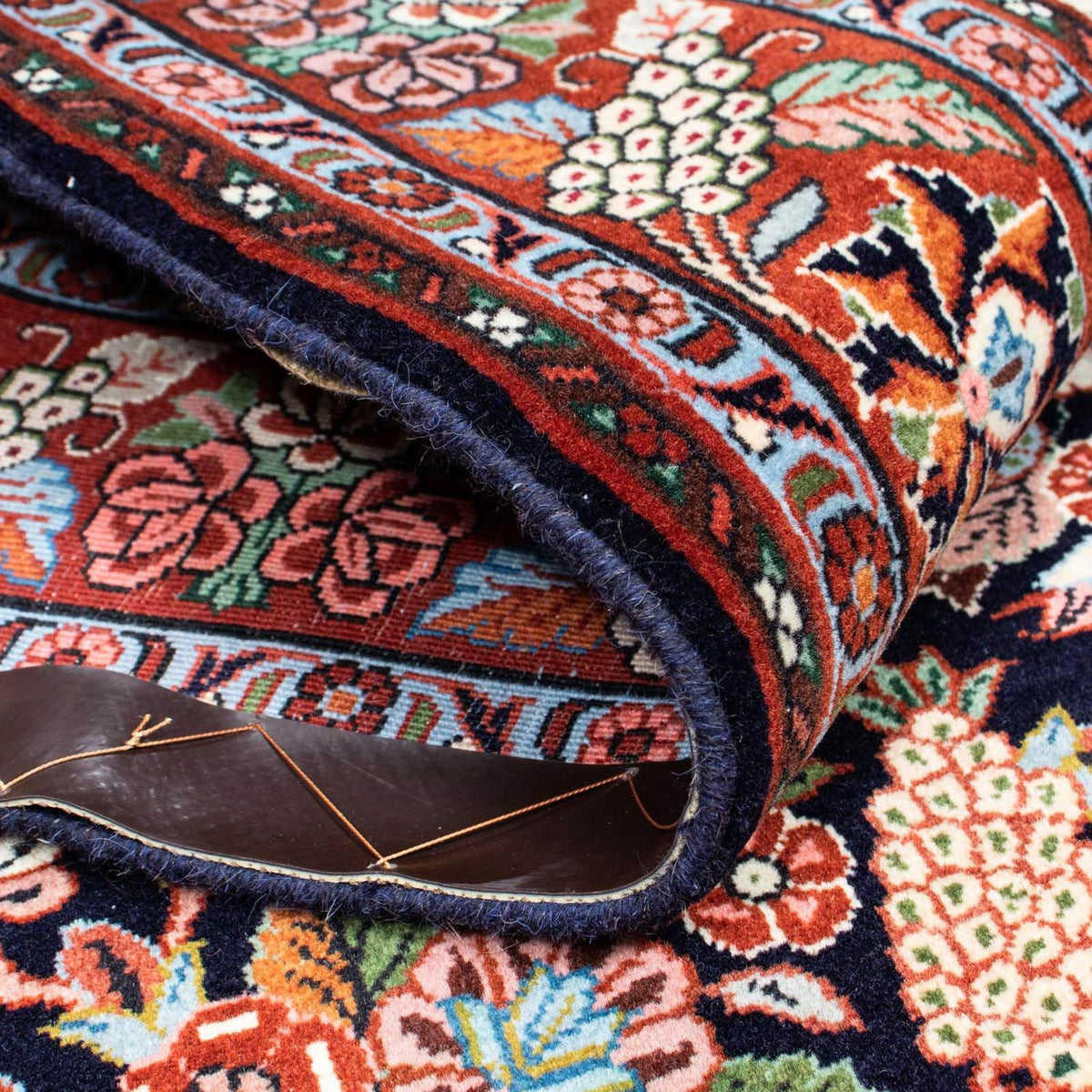 Dywan perski - Bijar - 210 x 133 cm - ciemnoniebieski