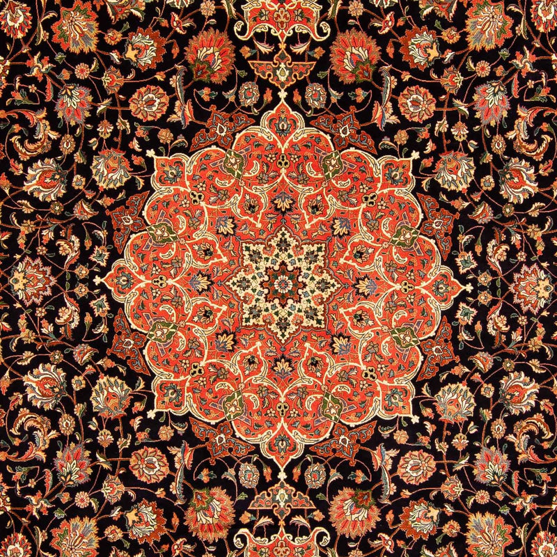 Dywan perski - Tabriz - Królewski - 407 x 297 cm - ciemnoniebieski