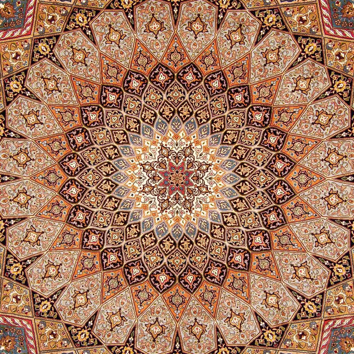 Dywan perski - Tabriz - Królewski - 400 x 300 cm - wielokolorowy