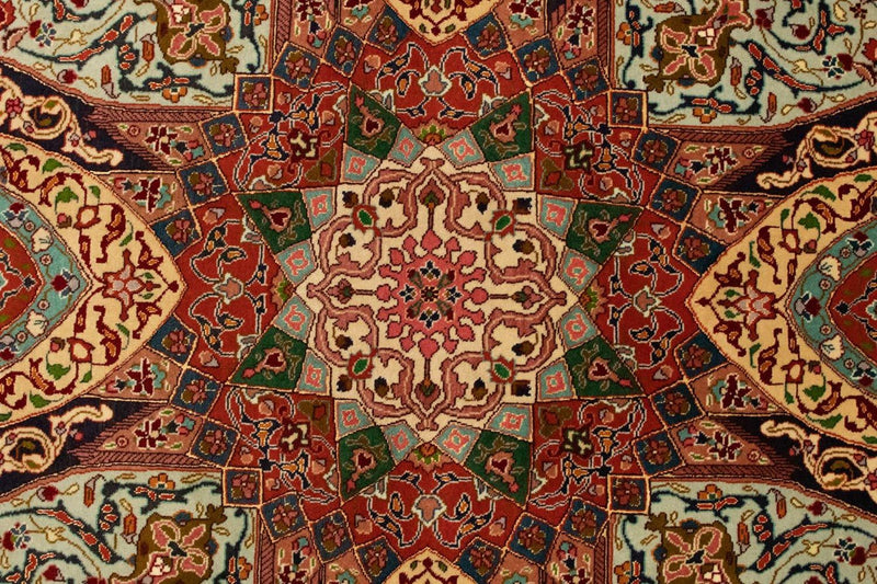 Dywan perski - Tabriz - Królewski - 151 x 102 cm - wielokolorowy