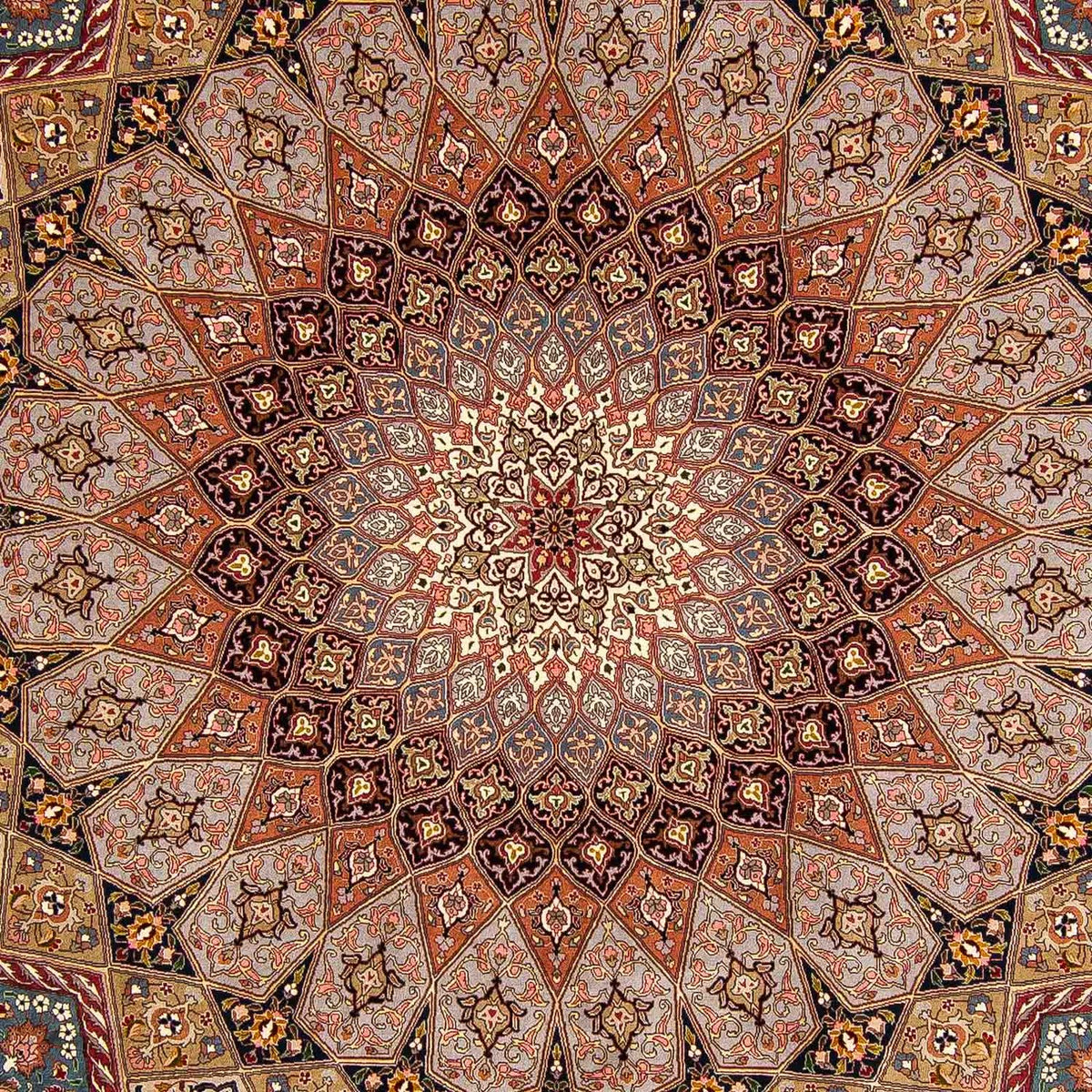 Dywan perski - Tabriz - Królewski - 388 x 298 cm - wielokolorowy