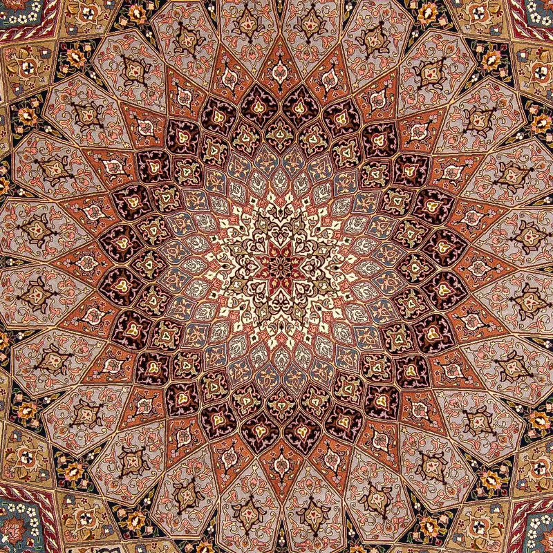 Dywan perski - Tabriz - Królewski - 388 x 298 cm - wielokolorowy