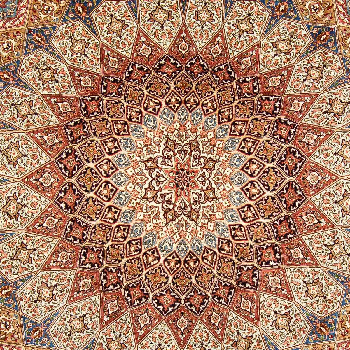 Dywan perski - Tabriz - Królewski - 398 x 298 cm - wielokolorowy