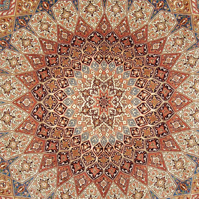 Dywan perski - Tabriz - Królewski - 398 x 298 cm - wielokolorowy