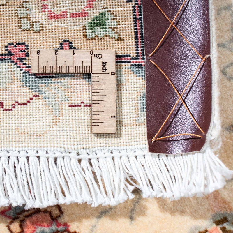 Biegacz Dywan perski - Tabriz - Królewski - 203 x 80 cm - beżowy