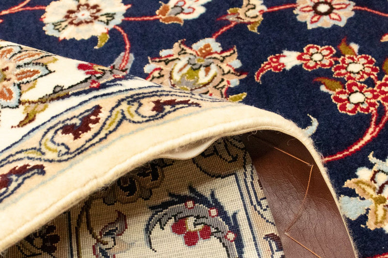 Dywan perski - Isfahan - Premium - 171 x 108 cm - ciemnoniebieski