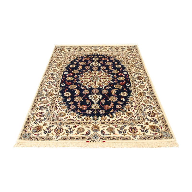 Dywan perski - Isfahan - Premium - 171 x 108 cm - ciemnoniebieski