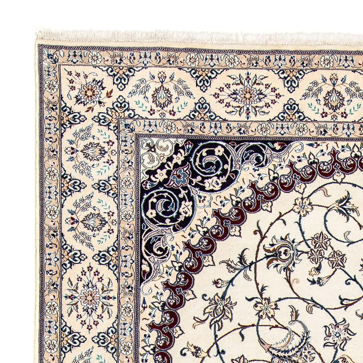 Dywan perski - Nain - Premium - 308 x 198 cm - beżowy