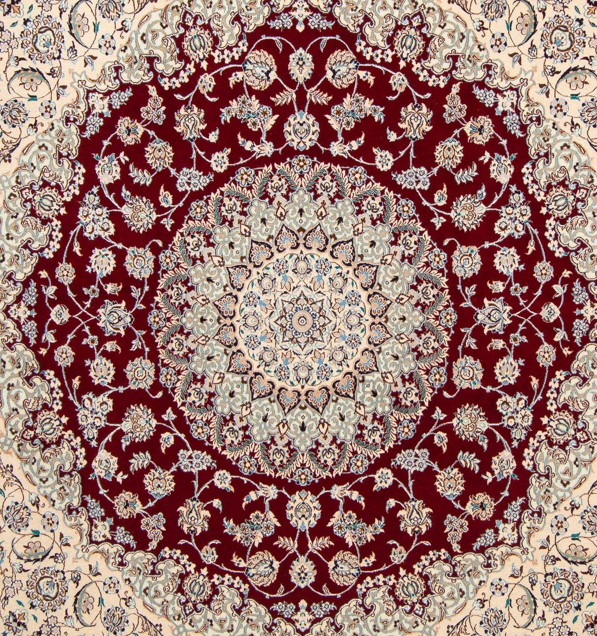 Dywan perski - Nain - Premium kwadratowy  - 211 x 200 cm - beżowy