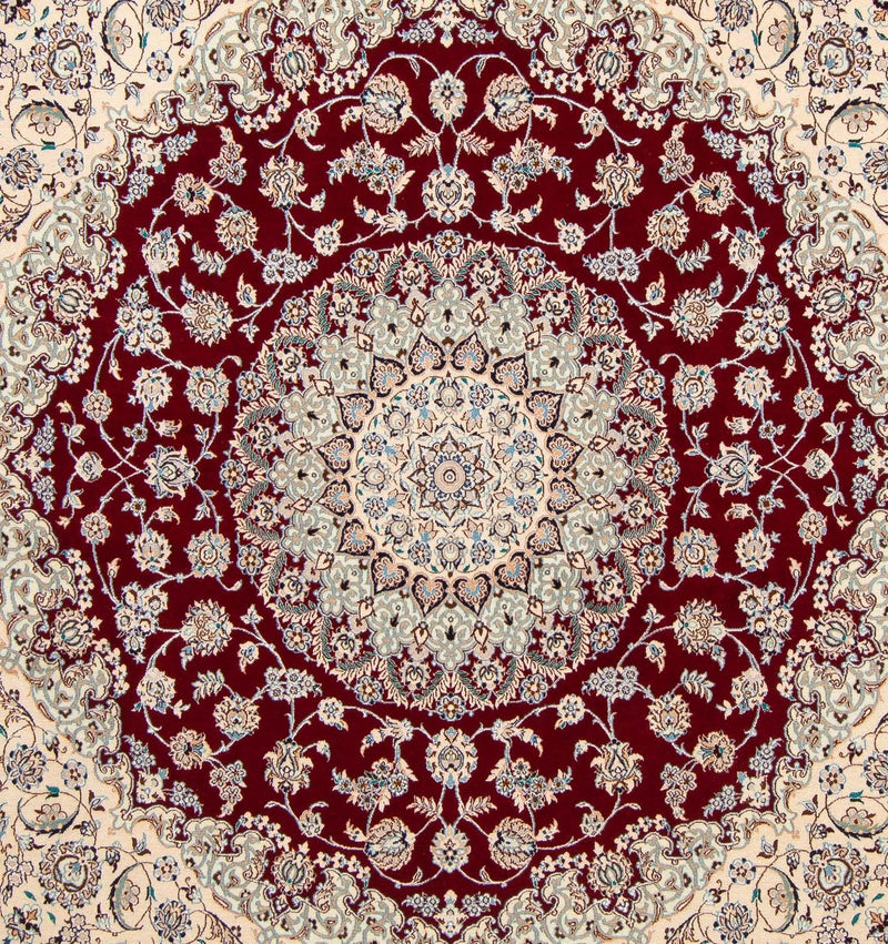 Dywan perski - Nain - Premium kwadratowy  - 211 x 200 cm - beżowy