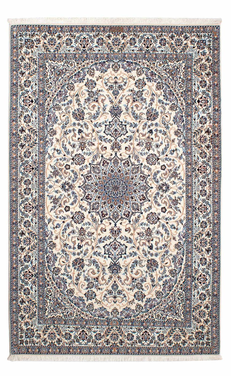 Dywan perski - Nain - Premium - 206 x 131 cm - beżowy