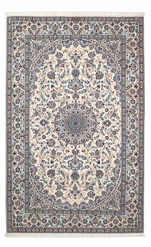 Dywan perski - Nain - Premium - 206 x 131 cm - beżowy