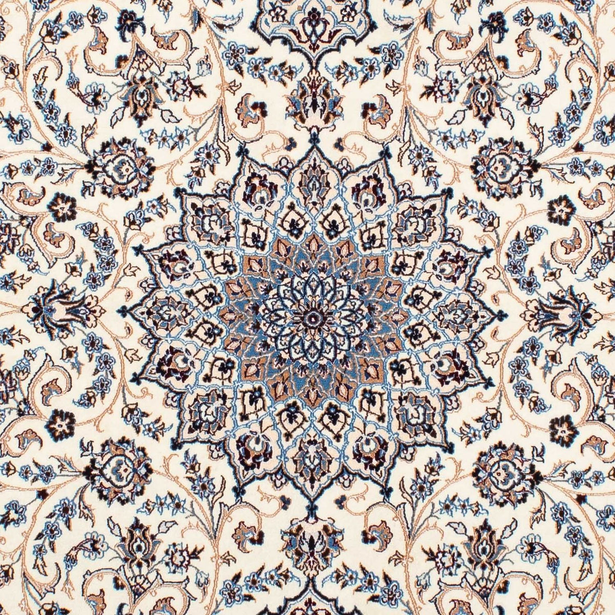 Dywan perski - Nain - Premium - 206 x 131 cm - beżowy