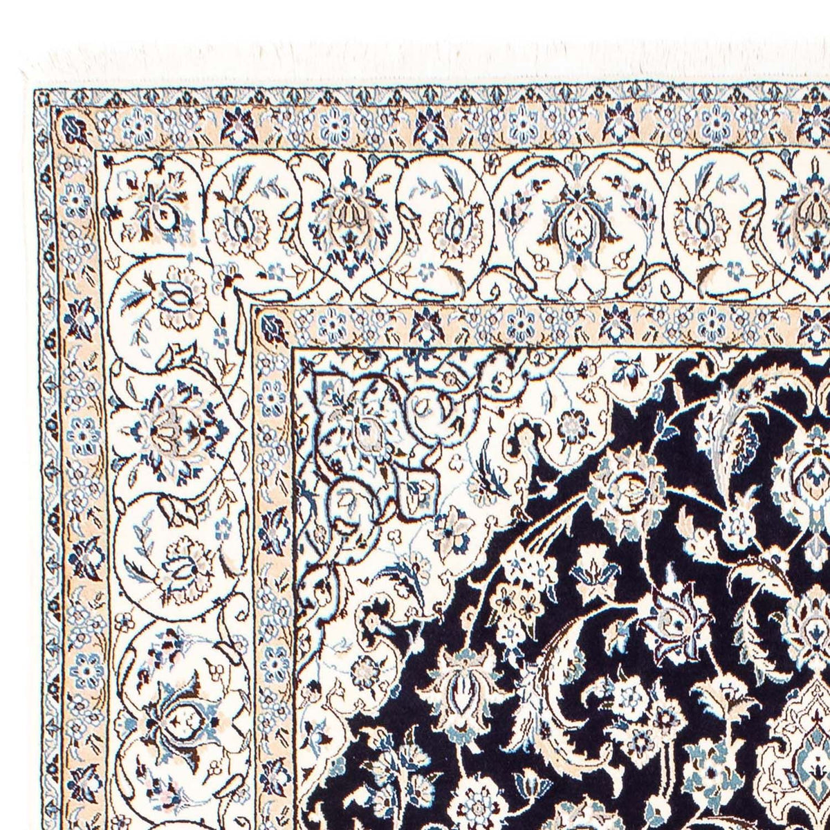 Dywan perski - Nain - Królewski - 251 x 200 cm - ciemnoniebieski