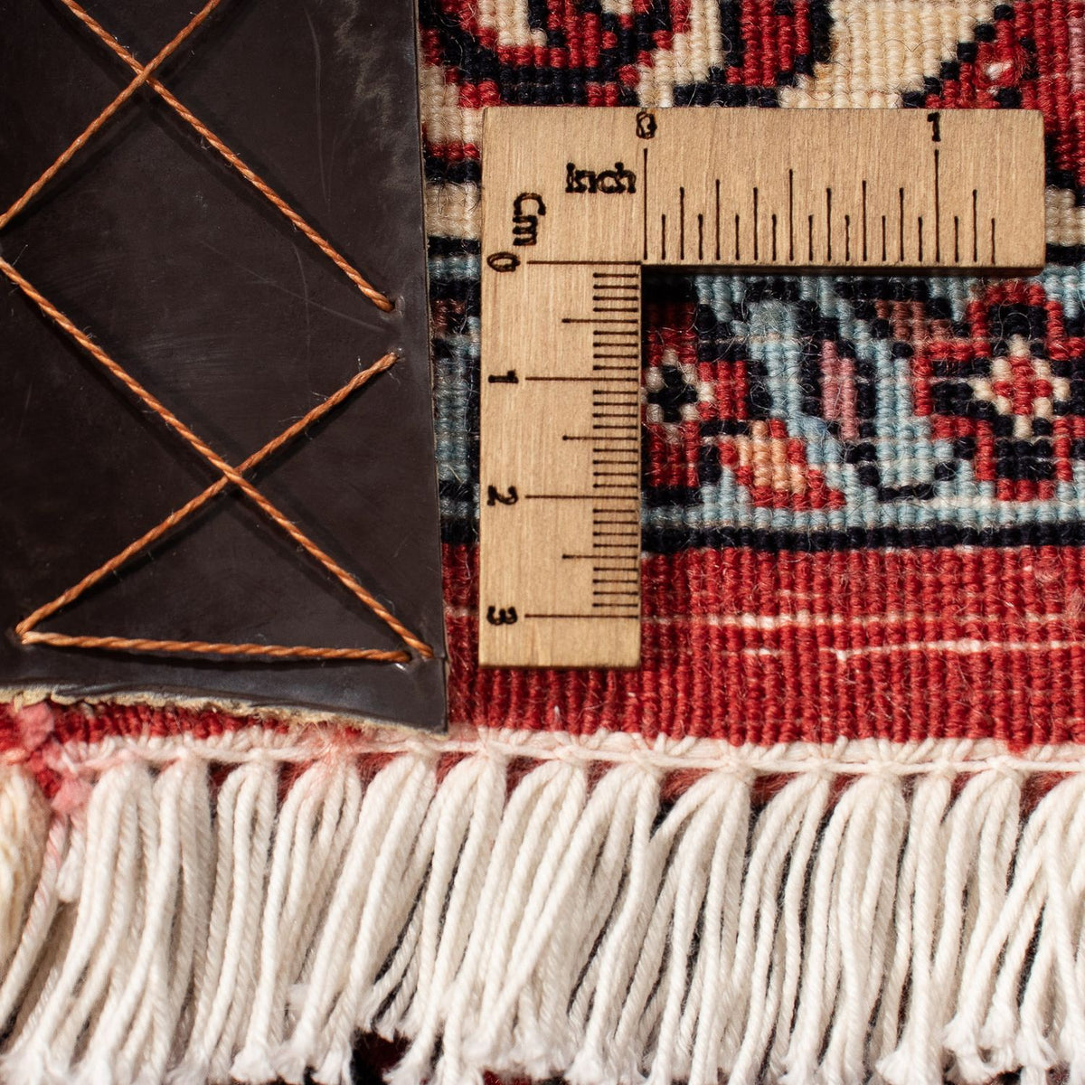 Dywan perski - Bijar - 299 x 202 cm - ciemna czerwień