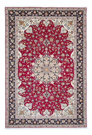 Dywan perski - Tabriz - Królewski - 300 x 203 cm - ciemna czerwień