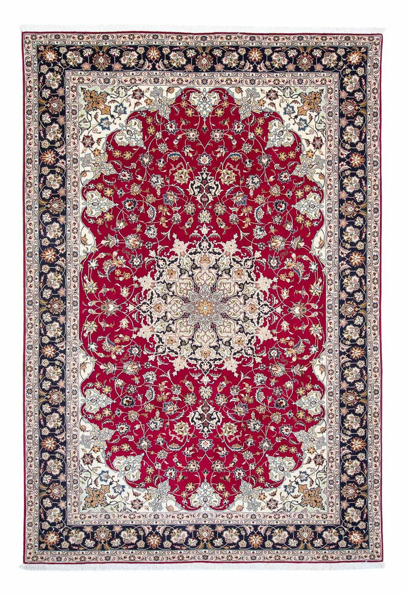 Dywan perski - Tabriz - Królewski - 300 x 203 cm - ciemna czerwień