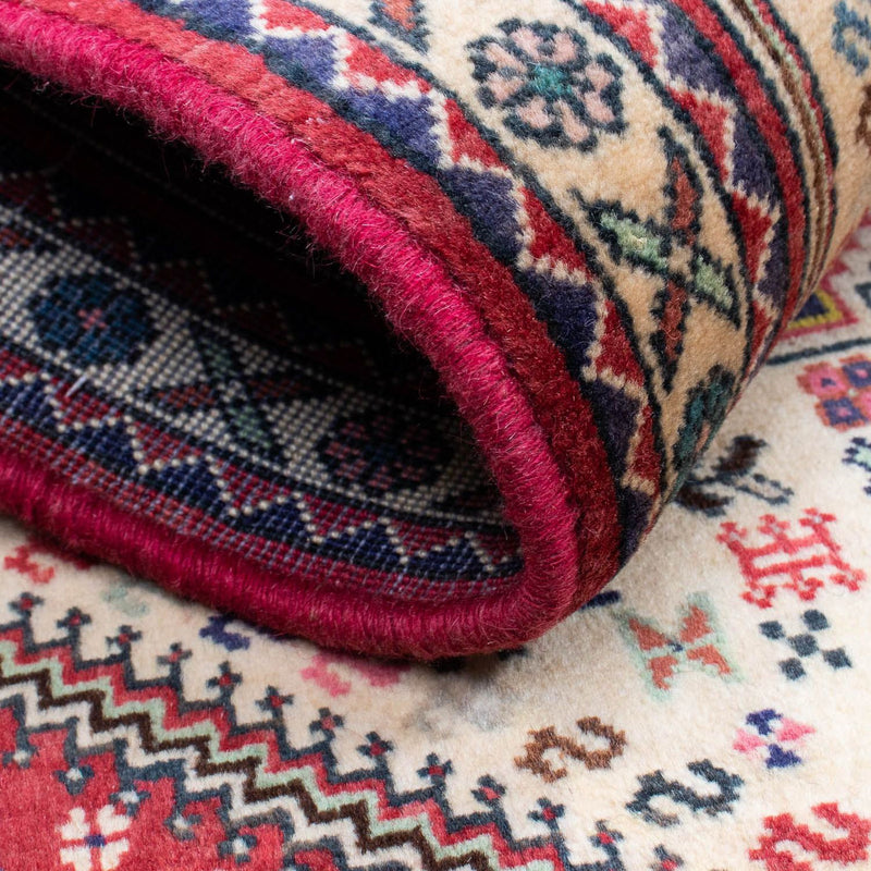 Perski dywan - Nomadyczny - 124 x 76 cm - jasna czerwień