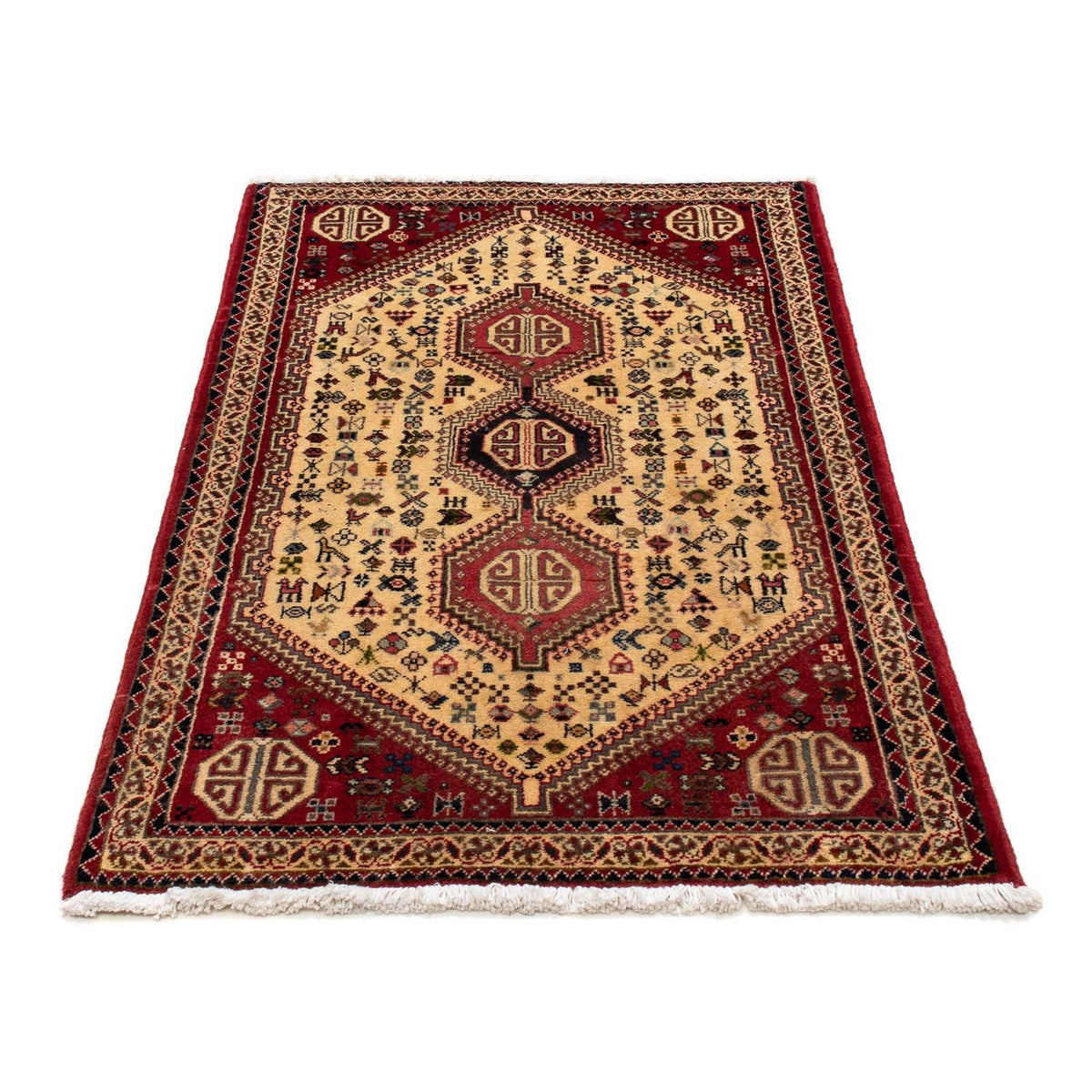 Perski dywan - Nomadyczny - 123 x 75 cm - jasna czerwień