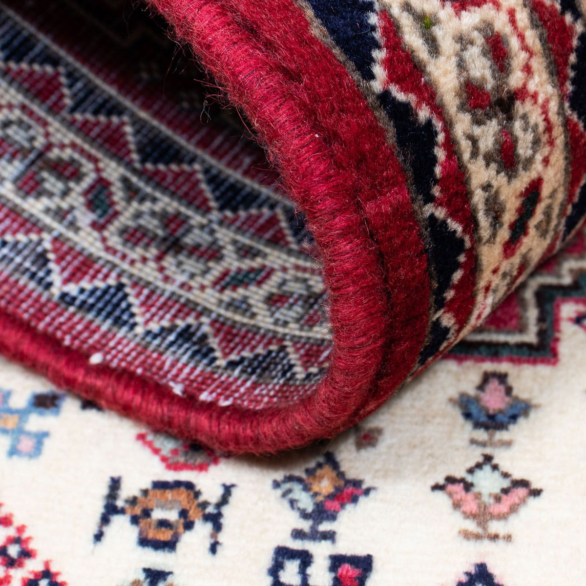 Perski dywan - Nomadyczny - 123 x 75 cm - jasna czerwień