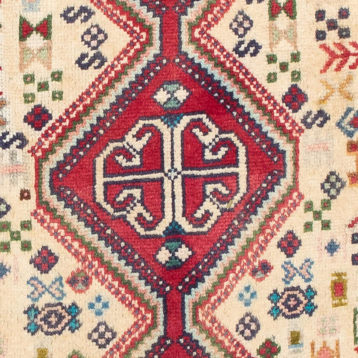 Perski dywan - Nomadyczny - 123 x 75 cm - jasna czerwień