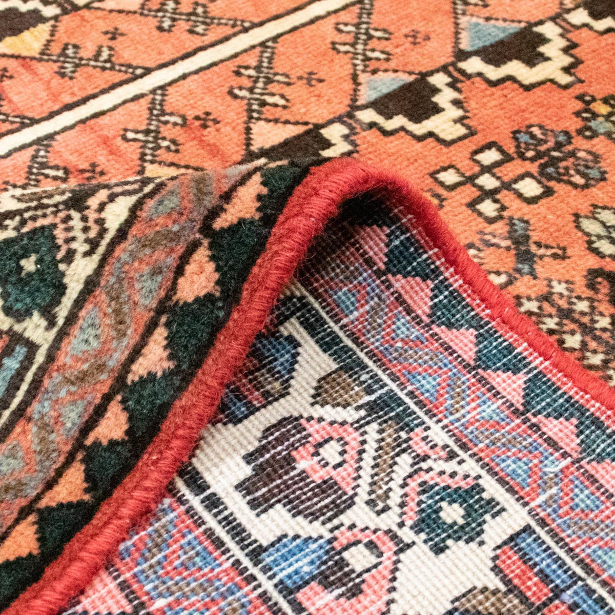 Perski dywan - Nomadyczny - 191 x 149 cm - czerwony