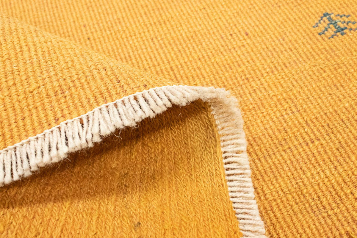 Dywan Gabbeh - perski - 123 x 78 cm - złoto