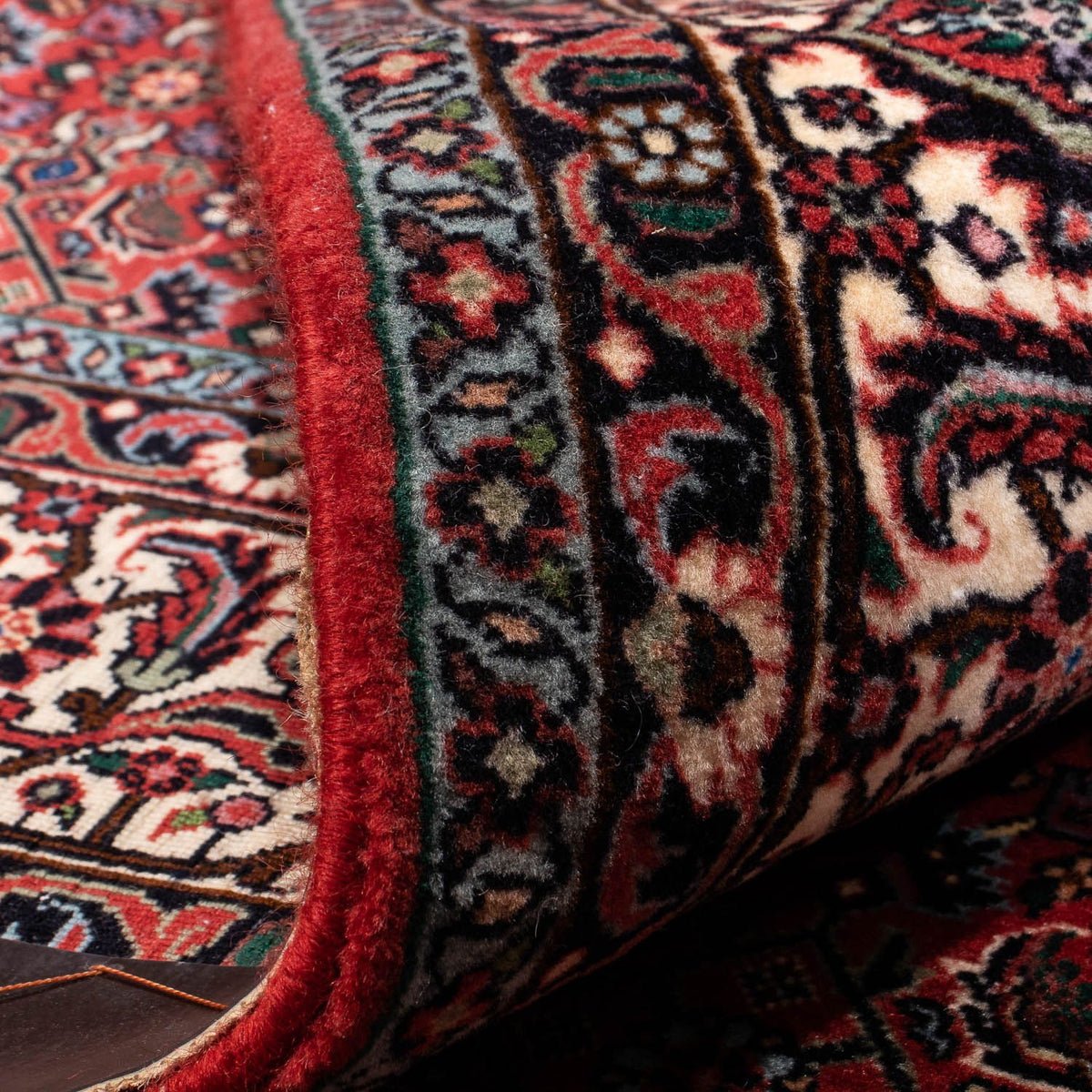 Dywan perski - Bijar - 243 x 173 cm - ciemna czerwień