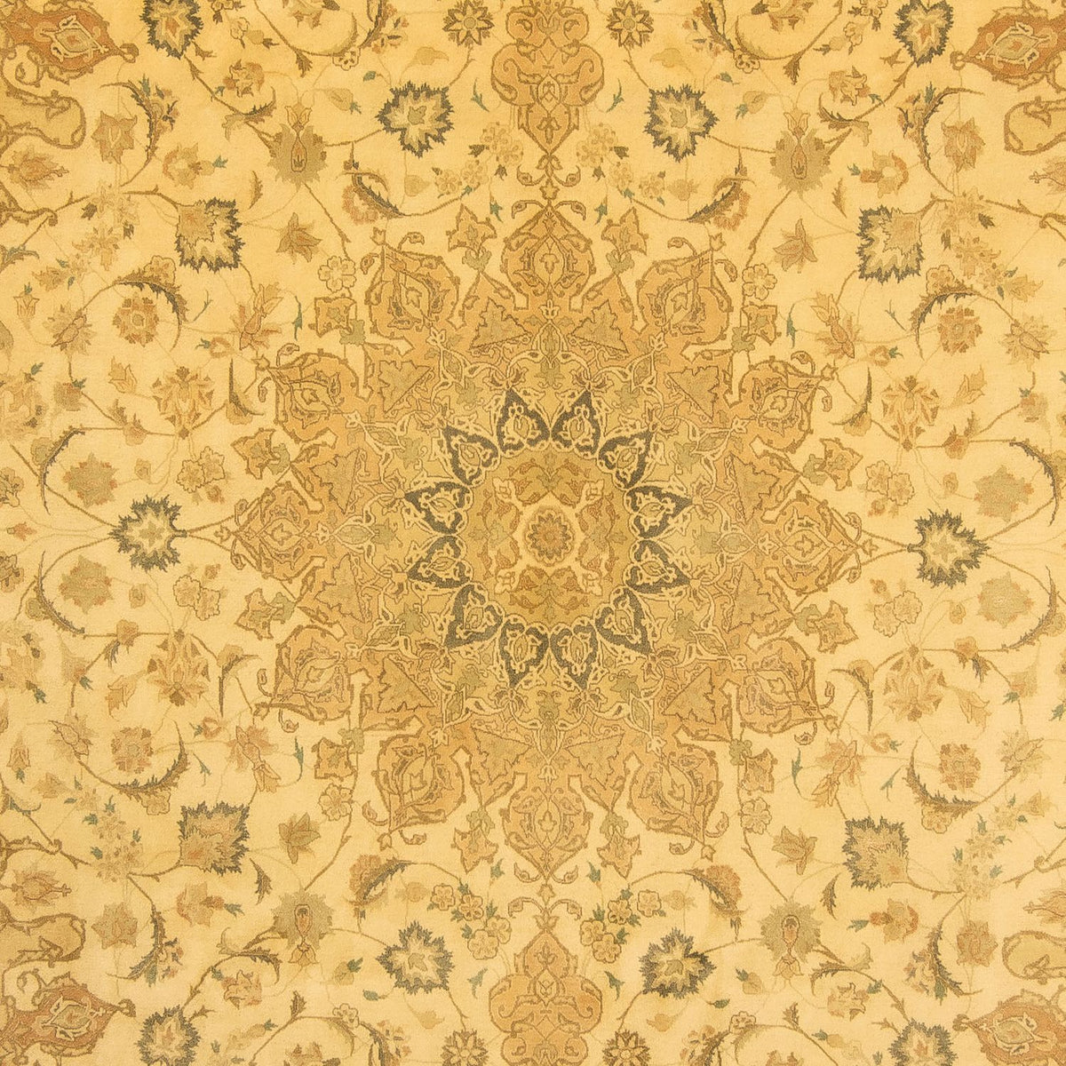 Dywan perski - Tabriz - Królewski - 342 x 250 cm - złoto
