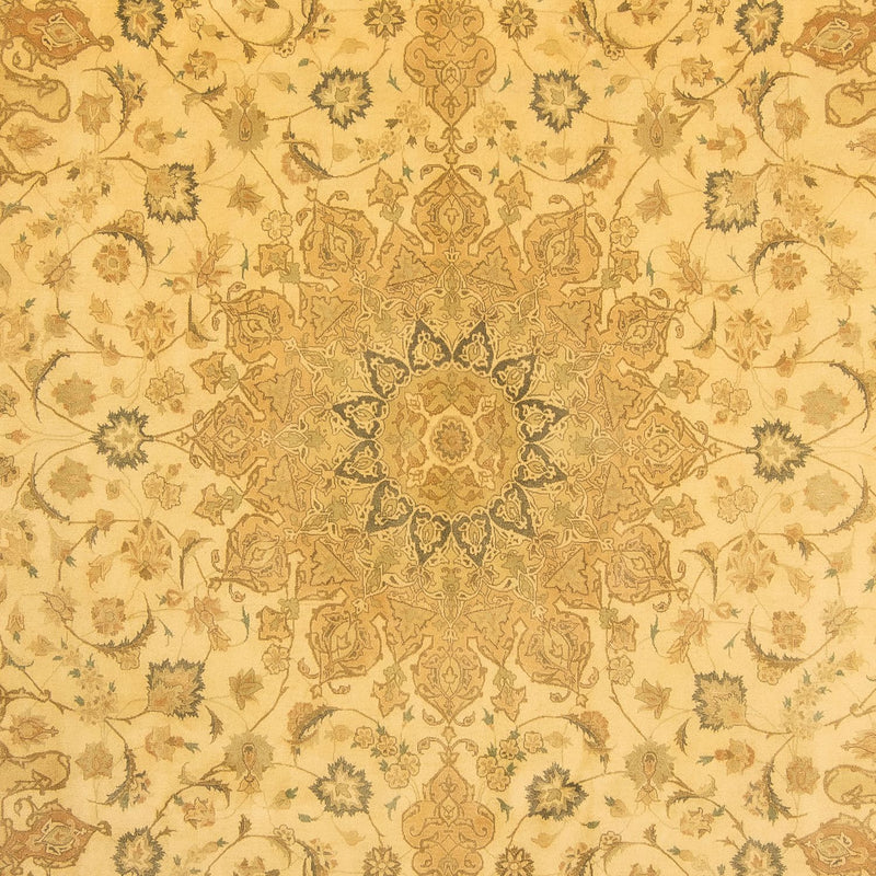 Dywan perski - Tabriz - Królewski - 342 x 250 cm - złoto