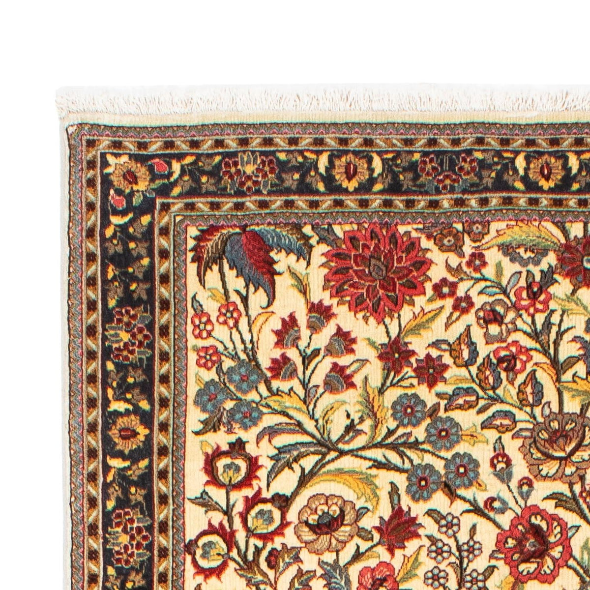 Biegacz Dywan perski - Ghom - 267 x 69 cm - beżowy